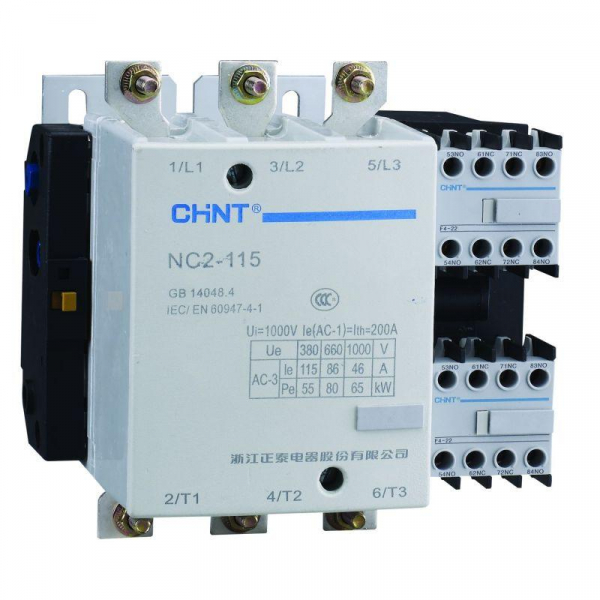 Контактор NC2-115 115А кат. 380-415В AC AC-3 (R) CHINT 671690 ТехноИмпульс