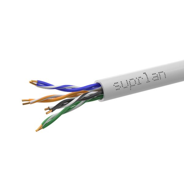 Кабель витая пара U/UTP кат.5E 4х2х24AWG solid Cu нг(А)-LSLTx Standard (уп.305м) SUPRLAN 01-0347-1 ТехноИмпульс