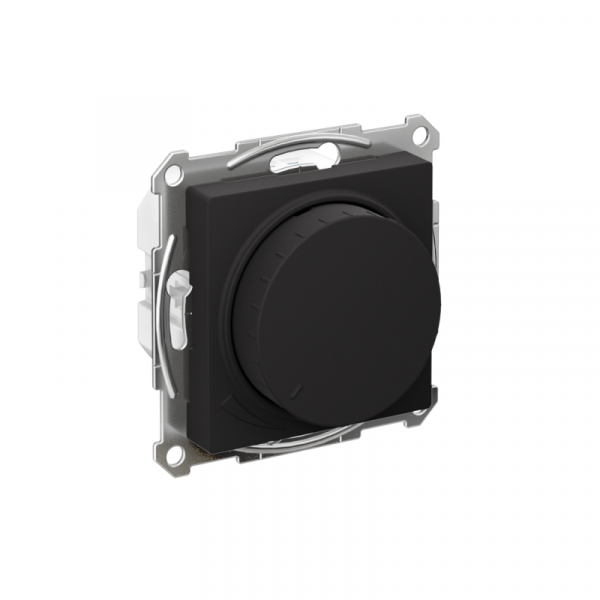 Светорегулятор поворотно-нажимной AtlasDesign 400Вт механизм карбон SE ATN001023 ТехноИмпульс