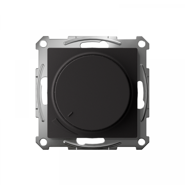 Светорегулятор поворотно-нажимной AtlasDesign 400Вт механизм карбон SE ATN001023 ТехноИмпульс