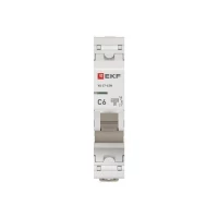 Выключатель автоматический модульный 1п C 6А 6кА ВА 47-63N PROxima EKF M636106C ТехноИмпульс