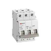 Выключатель автоматический 3п C 25А 6кА ВА 47-63N PROxima EKF M636325C ТехноИмпульс