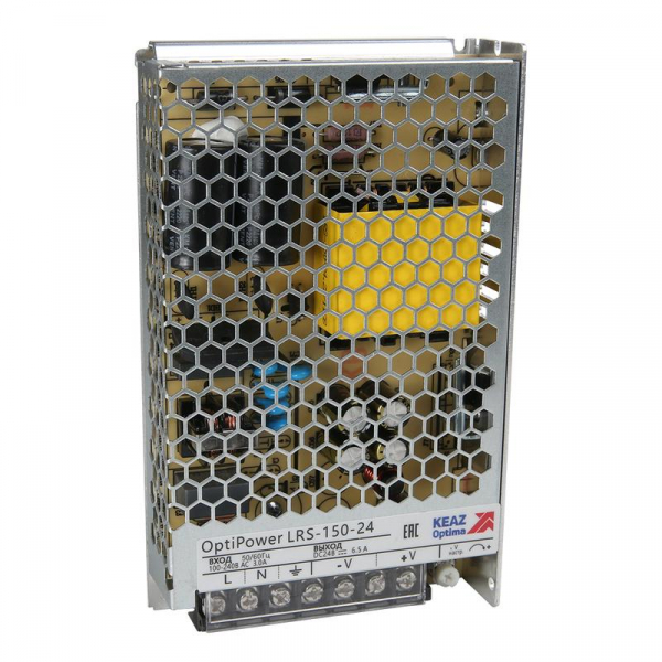 Блок питания панельный OptiPower LRS 150-24 6.5A КЭАЗ 328883 ТехноИмпульс