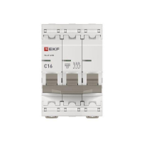 Выключатель автоматический модульный 3п C 16А 6кА ВА 47-63N PROxima EKF M636316C ТехноИмпульс