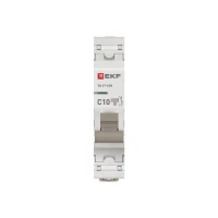 Выключатель автоматический модульный 1п C 10А 6кА ВА 47-63N PROxima EKF M636110C ТехноИмпульс