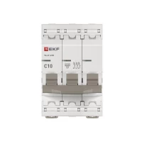 Выключатель автоматический модульный 3п C 10А 6кА ВА 47-63N PROxima EKF M636310C ТехноИмпульс