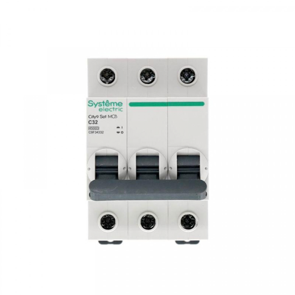Выключатель автоматический модульный 3п C 32А 4.5кА City9 Set 400В SE C9F34332 ТехноИмпульс