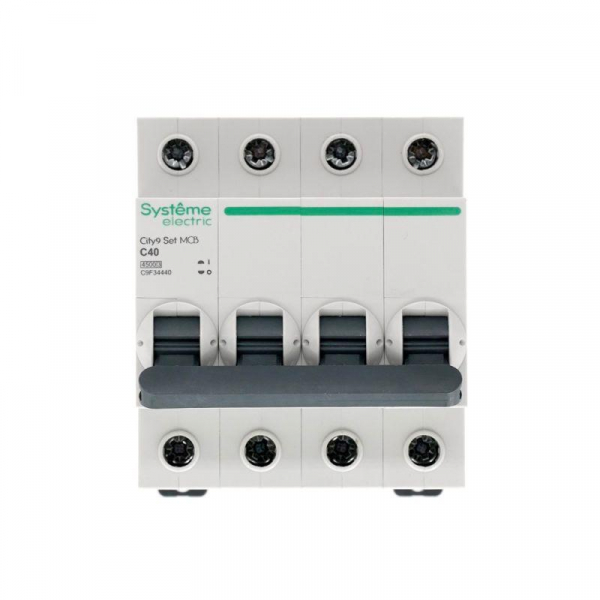 Выключатель автоматический модульный 4п C 40А 4.5кА City9 Set 400В SE C9F34440 ТехноИмпульс