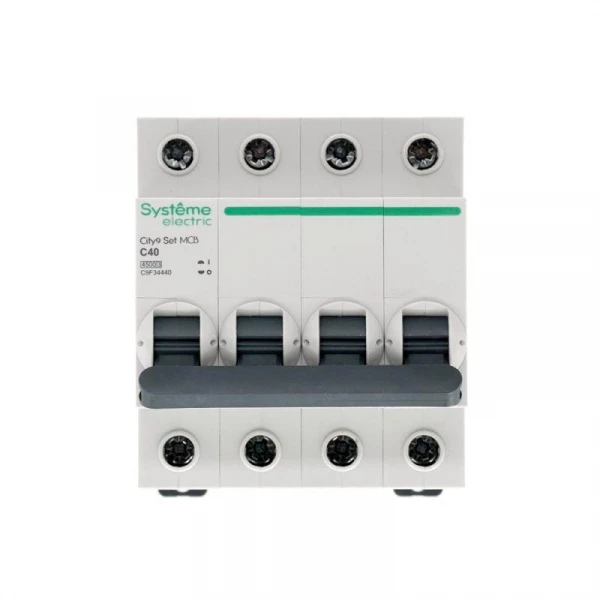 Выключатель автоматический модульный 4п C 40А 4.5кА City9 Set 400В SE C9F34440 ТехноИмпульс