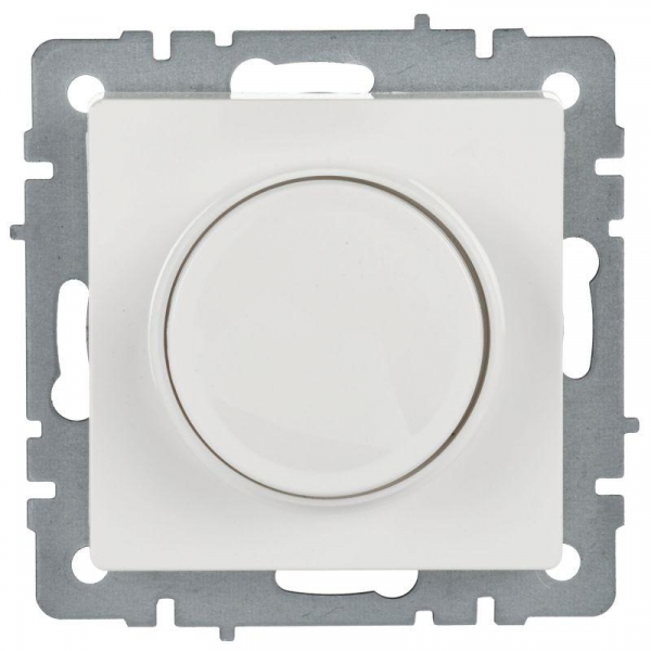 Светорегулятор СП BRITE пов-наж. 600Вт СС10-1-0-БрБ механизм бел. IEK BR-D20-0600-K01 ТехноИмпульс