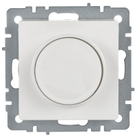 Светорегулятор СП BRITE пов-наж. 600Вт СС10-1-0-БрБ механизм бел. IEK BR-D20-0600-K01 ТехноИмпульс