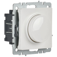 Светорегулятор СП BRITE пов-наж. 600Вт СС10-1-0-БрБ механизм бел. IEK BR-D20-0600-K01 ТехноИмпульс