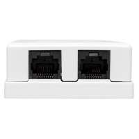 Розетка настенная TERACOM PRO кат.6 неэкранированная 2 порта RJ-45 Dual IDC бел. EKF TRP-WBOX-2RJ45-6UTP-WH ТехноИмпульс