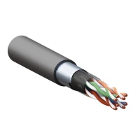 Кабель витая пара F/UTP кат.5E 4 пары 24 AWG solid внешн. LDPE черн. (м) TERACOM PRO EKF TRP-5EFTP-04PE-BK-OUT3 ТехноИмпульс