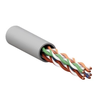 Кабель витая пара U/UTP кат.5E 4 пары 24 AWG solid PVC сер. TERACOM PRO PRO EKF TRP-5EUTP-04PVC-GY-IN3 ТехноИмпульс