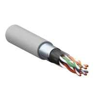 Кабель витая пара F/UTP кат.5E 4 пары 24 AWG solid PVC сер. (м) TERACOM PRO EKF TRP-5EFTP-04PVC-GY-IN3 ТехноИмпульс