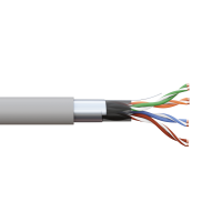 Кабель витая пара F/UTP кат.5E 4 пары 24 AWG solid PVC сер. TERACOM PRO EKF TRP-5EFTP-04PVC-GY-IN3 ТехноИмпульс