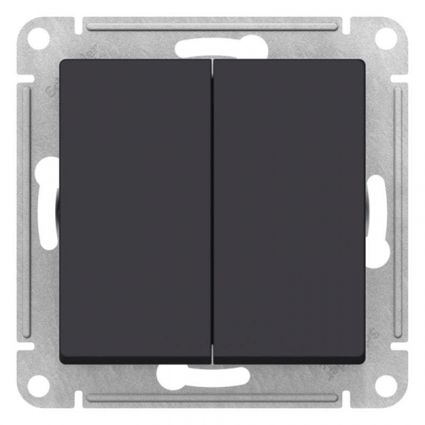 Переключатель перекрестный 2-кл. AtlasDesign 2хсх.7 10АХ механизм карбон SE ATN001073 ТехноИмпульс