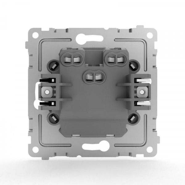 Переключатель проходной 2-кл. СП Pixel 10А IP20 механизм бел. TOKOV ELECTRIC TKE-PX-P2-C01 ТехноИмпульс