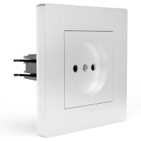 Розетка 1-м СП Pixel 16А IP20 без заземл. в сборе бел. TOKOV ELECTRIC TKE-PX-R1F-C01 ТехноИмпульс