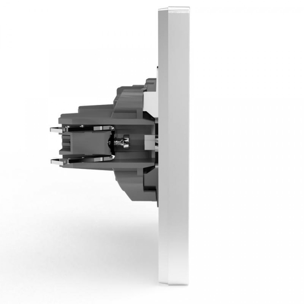 Розетка 1-м СП Pixel 16А IP20 без заземл. в сборе бел. TOKOV ELECTRIC TKE-PX-R1F-C01 ТехноИмпульс