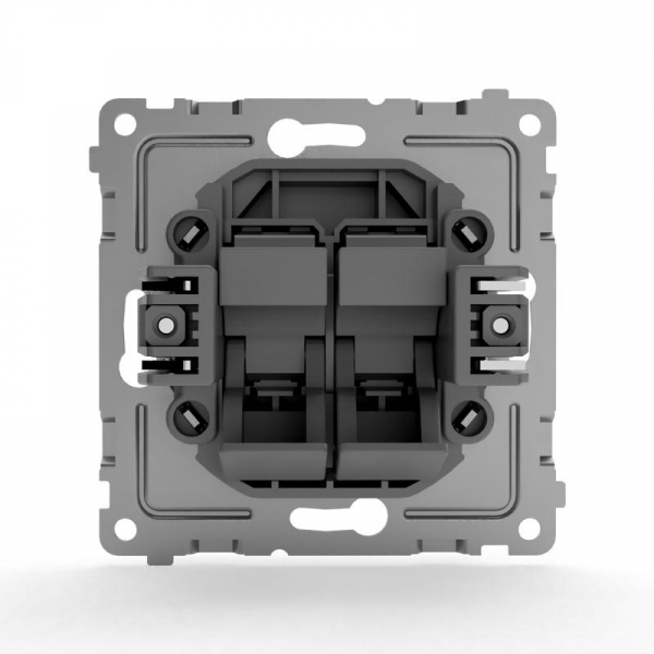 Розетка компьютерная 2-м СП Pixel RJ45 кат.5E механизм бел. TOKOV ELECTRIC TKE-PX-RC2-C01 ТехноИмпульс