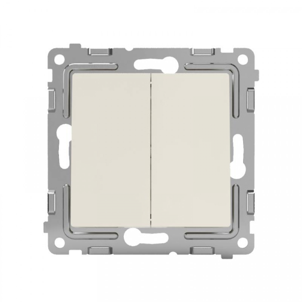 Выключатель 2-кл. СП Pixel 10А IP20 механизм беж. TOKOV ELECTRIC TKE-PX-V2-C02 ТехноИмпульс