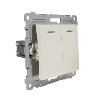 Выключатель 2-кл. СП Pixel 10А IP20 с индикатором механизм беж. TOKOV ELECTRIC TKE-PX-V2I-C02 ТехноИмпульс