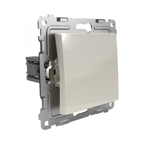 Переключатель проходной 1-кл. СП Pixel 10А IP20 механизм беж. TOKOV ELECTRIC TKE-PX-P1-C02 ТехноИмпульс