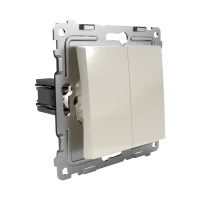 Переключатель проходной 2-кл. СП Pixel 10А IP20 механизм беж. TOKOV ELECTRIC TKE-PX-P2-C02 ТехноИмпульс