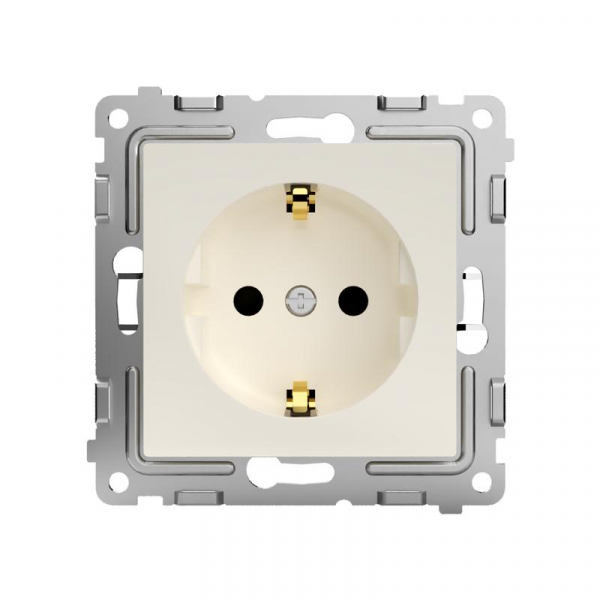 Розетка 1-м СП Pixel 16А IP20 с заземл. защ. шторки механизм беж. TOKOV ELECTRIC TKE-PX-R1ZSF-C02 ТехноИмпульс
