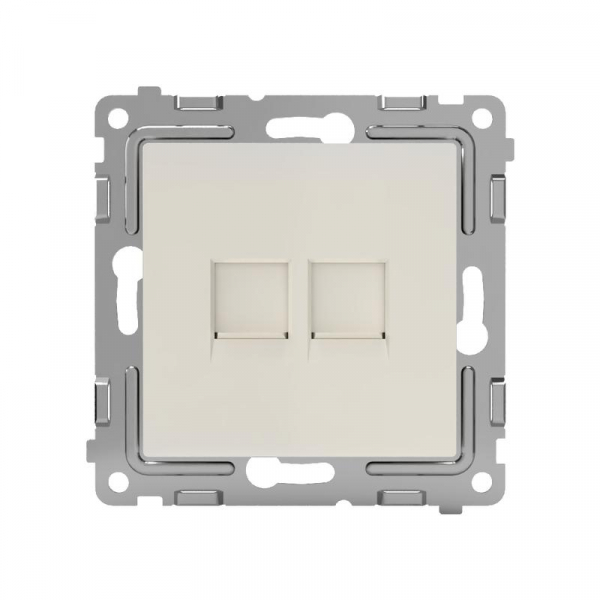 Розетка компьютерная 2-м СП Pixel RJ45 кат.5E механизм беж. TOKOV ELECTRIC TKE-PX-RC2-C02 ТехноИмпульс