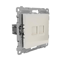 Розетка компьютерная 2-м СП Pixel RJ45 кат.5E механизм беж. TOKOV ELECTRIC TKE-PX-RC2-C02 ТехноИмпульс