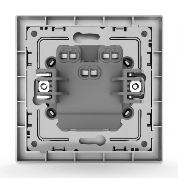 Выключатель 2-кл. СП Pixel 10А IP20 в сборе алюм. TOKOV ELECTRIC TKE-PX-V2F-C03 ТехноИмпульс