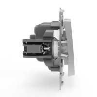Выключатель 2-кл. СП Pixel 10А IP20 с индикатором механизм алюм. TOKOV ELECTRIC TKE-PX-V2I-C03 ТехноИмпульс