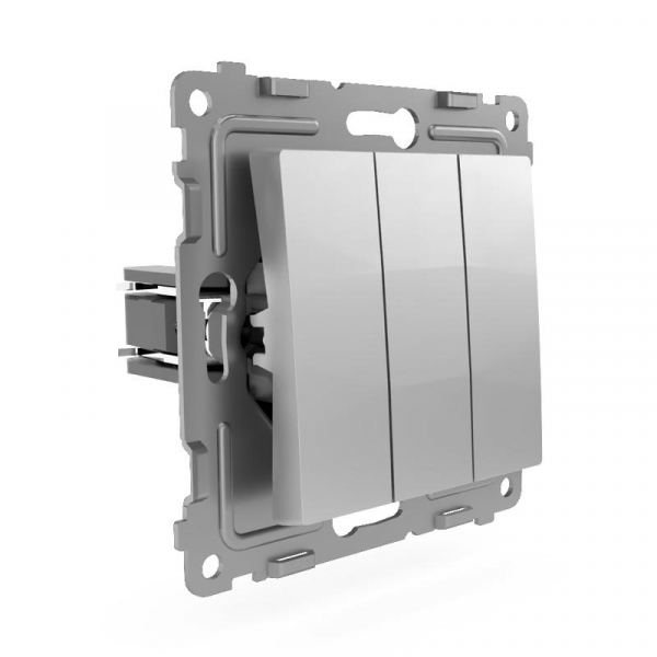 Выключатель 3-кл. СП Pixel 10А IP20 механизм алюм. TOKOV ELECTRIC TKE-PX-V3-C03 ТехноИмпульс