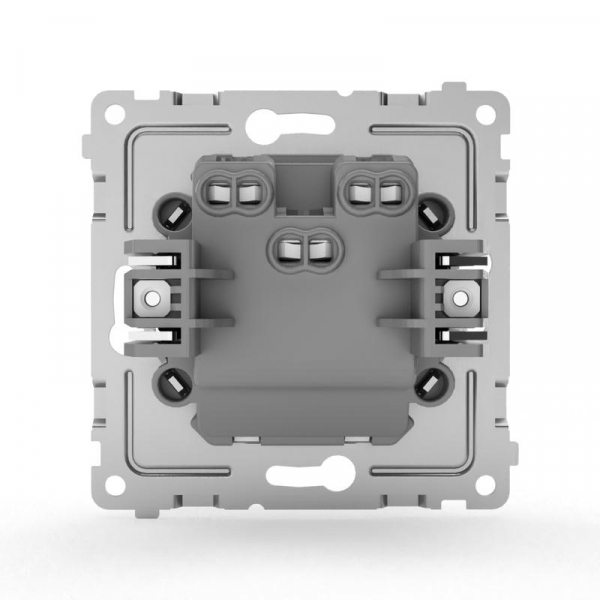 Переключатель проходной 2-кл. СП Pixel 10А IP20 механизм алюм. TOKOV ELECTRIC TKE-PX-P2-C03 ТехноИмпульс