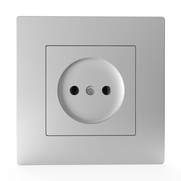 Розетка 1-м СП Pixel 16А IP20 без заземл. в сборе алюм. TOKOV ELECTRIC TKE-PX-R1F-C03 ТехноИмпульс