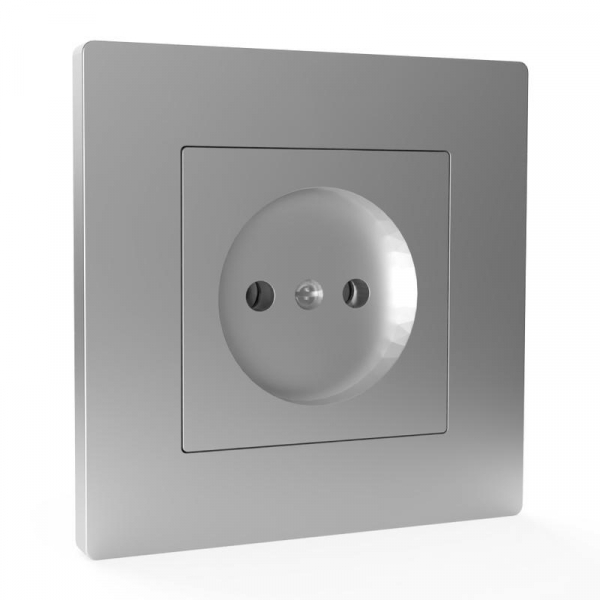 Розетка 1-м СП Pixel 16А IP20 без заземл. в сборе алюм. TOKOV ELECTRIC TKE-PX-R1F-C03 ТехноИмпульс