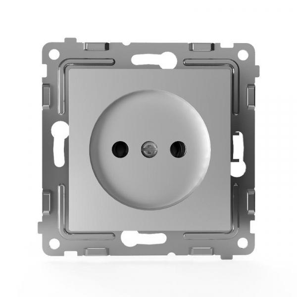Розетка 1-м СП Pixel 16А IP20 без заземл. защ. шторки механизм алюм. TOKOV ELECTRIC TKE-PX-R1SF-C03 ТехноИмпульс