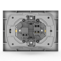 Розетка 2-м СП Pixel 16А IP20 с заземл. защ. шторки в сборе алюм. TOKOV ELECTRIC TKE-PX-R2FZSF-C03 ТехноИмпульс