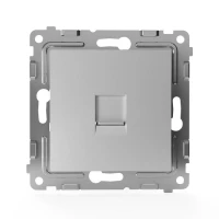 Розетка телефонная 1-м СП Pixel RJ11 механизм алюм. TOKOV ELECTRIC TKE-PX-RT1-C03 ТехноИмпульс