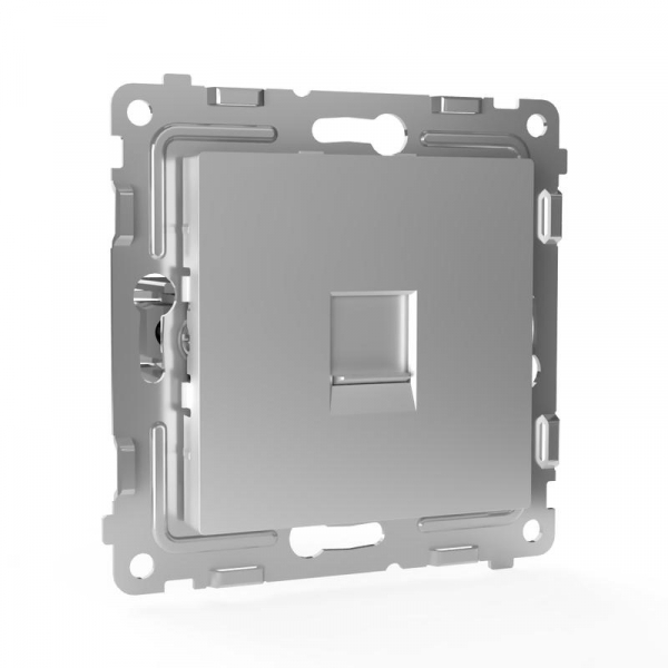Розетка компьютерная 1-м СП Pixel RJ45 кат.5E механизм алюм. TOKOV ELECTRIC TKE-PX-RC1-C03 ТехноИмпульс
