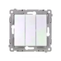 Выключатель 3-кл. СП Pixel 10А IP20 механизм перламутр. TOKOV ELECTRIC TKE-PX-V3-C04 ТехноИмпульс