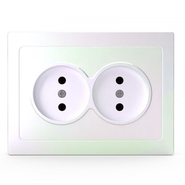 Розетка 2-м СП Pixel 16А IP20 без заземл. в сборе перламутр. TOKOV ELECTRIC TKE-PX-R2F-C04 ТехноИмпульс