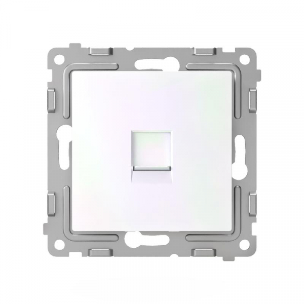 Розетка компьютерная 1-м СП Pixel RJ45 кат.5E механизм перламутр. TOKOV ELECTRIC TKE-PX-RC1-C04 ТехноИмпульс