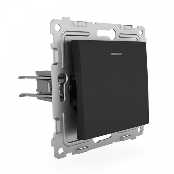 Выключатель 1-кл. СП Pixel 10А IP20 с индикатором механизм карбон TOKOV ELECTRIC TKE-PX-V1I-C14 ТехноИмпульс