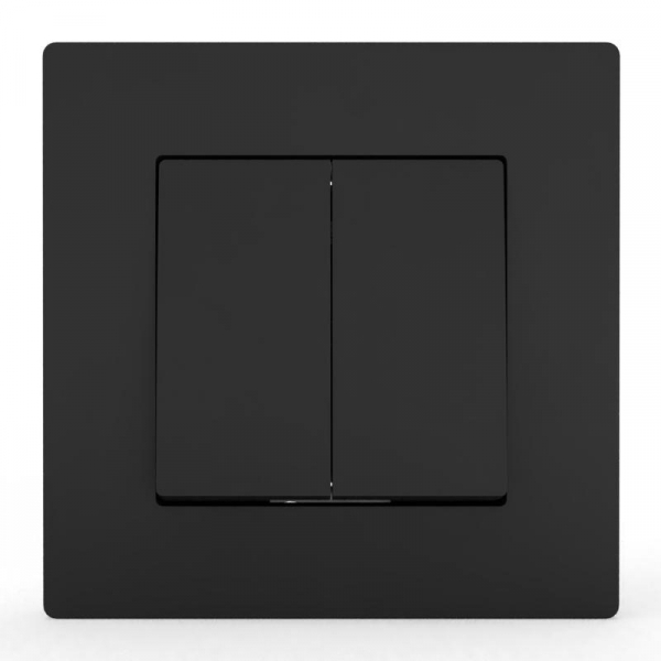 Выключатель 2-кл. СП Pixel 10А IP20 в сборе карбон TOKOV ELECTRIC TKE-PX-V2F-C14 ТехноИмпульс