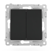 Переключатель проходной 2-кл. СП Pixel 10А IP20 механизм карбон TOKOV ELECTRIC TKE-PX-P2-C14 ТехноИмпульс