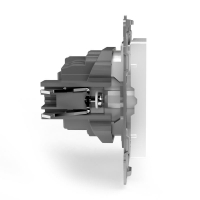 Розетка 1-м СП Pixel 16А IP20 без заземл. защ. шторки механизм карбон TOKOV ELECTRIC TKE-PX-R1SF-C14 ТехноИмпульс